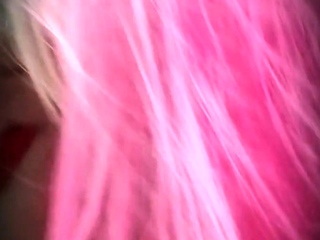 Platinum-blonde solo masturbating off
