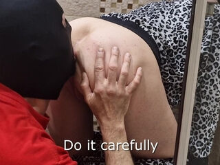 A victim is using his tongue to tidy milf's vulva and pucker