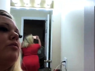 Beautiful blonde nanny and big boobed blonde MILF get pumped