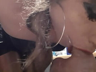 Just eyeing me blow you off will make you jerk.