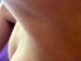 Big-titted MILF Neighbor Craves Rough Sex on the Couch