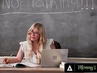 MOMMYS BOY - Big Tits Teacher Lolly Dames Shows His Students Cock Fits Perfectly In Her Ass