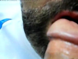 Mature Gay Bear Gives Blowjob