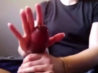 Amateur POV Handjob Ends in Cumshot