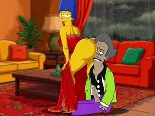 Simpson characters love sexual and naughty perversions in this animation parody
