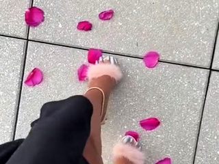 Maitresse Madelines solo foot fetish POV