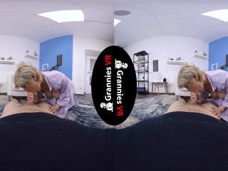 Lapdance and blowjob made by BIG boobs blonde