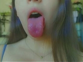 Naughty babygirl making ahegao to let your cock hard as rock daddy wearing her bra and no panties