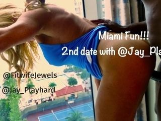 'Getting ravaged by a big black cock while on vaca in Miami!'