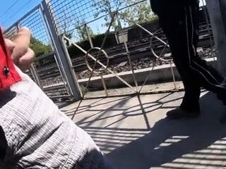 Mature Outdoor Handjob Adventure with Daddy