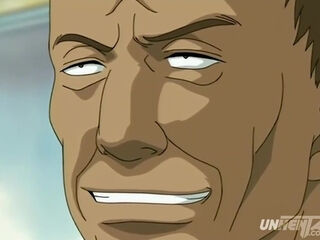 Hentai red-haired teen fucked hard by a dark ugly bus driver
