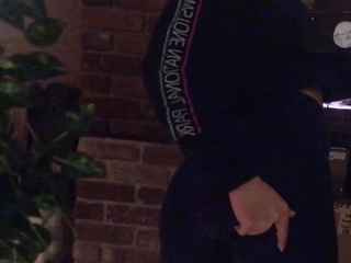 Amateur striptease and Solo masturbation