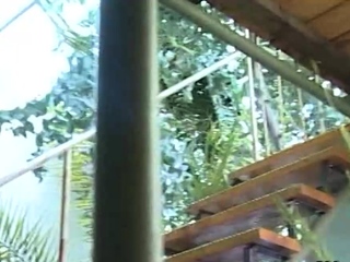 Poolside butttear up tear up for German grandmother