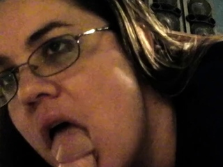 Big Beautiful Woman Gives Blowjob to Her Man