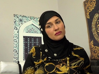 Busty milf in hijab will do anything for a cock