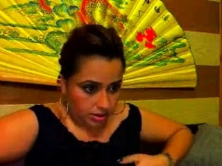 Huge-boobed plumper Latina on web cam