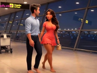 MILF seduces old family friend with secret sex in car